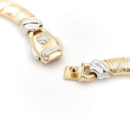 Collier Chimento - Collier en or jaune et or blanc avec diamant 58 Facettes 1573278CN