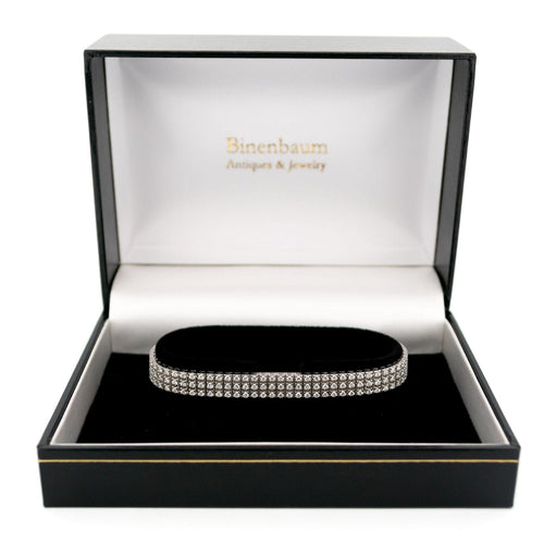 Bracelet Bracelet tennis 3 rangs en or blanc 18 k et diamants 58 Facettes 37FB18ED72D7485AA987B388195C049E