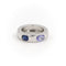 Bague 41 O.J. Perrin - Bague jonc en or blanc avec saphir et tanzanite 58 Facettes 1582973CN