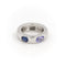 Bague 41 O.J. Perrin - Bague jonc en or blanc avec saphir et tanzanite 58 Facettes 1582973CN
