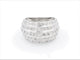 Bague 54 Bague pavée de diamants en or blanc 18 carats 58 Facettes 1589226CN