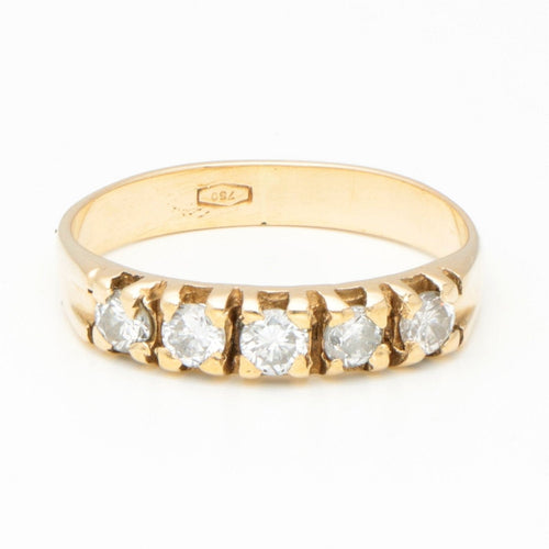 Bague 50.5 Bague en or jaune 14 k sertie de diamants 58 Facettes 4E4B209145724E889C10F5E900A2A6E4