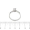 Bague 54 Bague solitaire en or blanc 18 ct avec diamants 0,68 ct 58 Facettes 1608