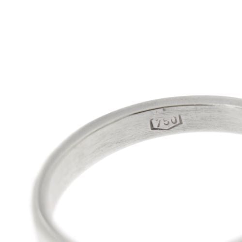 Bague 54 Bague solitaire en or blanc 18 ct avec diamants 0,68 ct 58 Facettes 1608