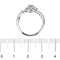 Bague 53 Bliss - Bague solitaire en or blanc 18 ct avec diamant 0,05 ct 58 Facettes 16113