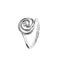 Bague 53 Bliss - Bague solitaire en or blanc 18 ct avec diamant 0,05 ct 58 Facettes 16113