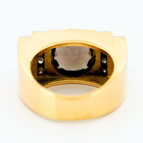 Bague 55 Bague réservoir saphir Verneuil et diamants en or 18 carats 58 Facettes 58B88AD027CB4882B4B2FEAB64BEE8BC