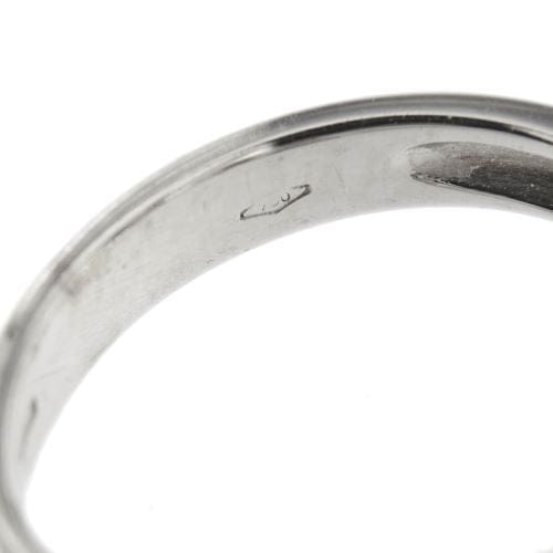 Bague Bague contrariée à double spirale en or blanc 18 ct et diamants 58 Facettes 16182