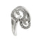 Bague Bague contrariée à double spirale en or blanc 18 ct et diamants 58 Facettes 16182