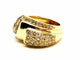 Bague 52 Bague en or jaune 18 carats sertie de diamants 58 Facettes 1637024CN