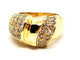 Bague 52 Bague en or jaune 18 carats sertie de diamants 58 Facettes 1637024CN