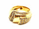 Bague 52 Bague en or jaune 18 carats sertie de diamants 58 Facettes 1637024CN