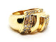 Bague 52 Bague en or jaune 18 carats sertie de diamants 58 Facettes 1637024CN