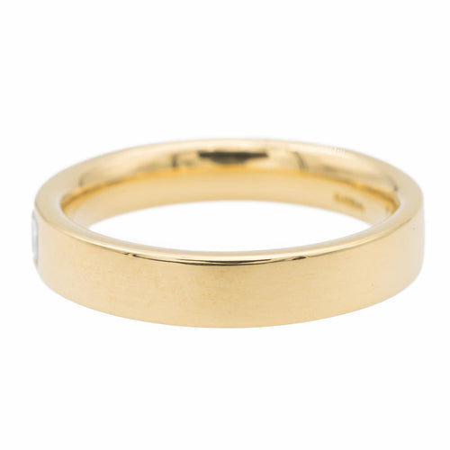 Bague 54 Alliance - Bague en or jaune 18 carats et diamant 58 Facettes 1637055CN