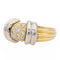 Bague 55 Bague en or jaune et or blanc 18 carats avec diamants 58 Facettes 1639196CN
