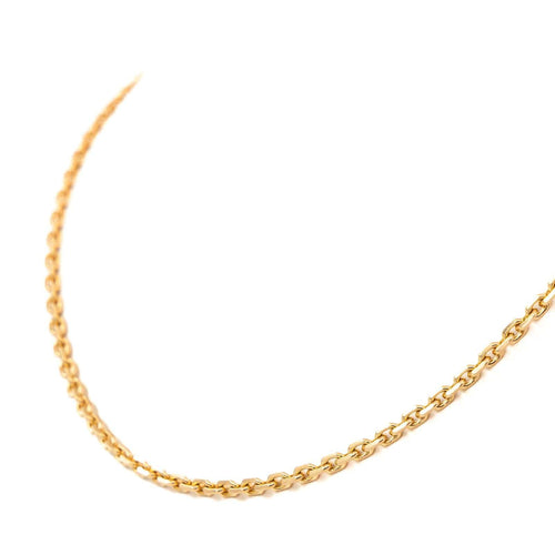 Collier Collier maille forçat en or jaune 18 carats 58 Facettes 1641200CN