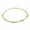 Collier Collier maille gourmette en or jaune et blanc 18 carats et diamants 58 Facettes 1641586CN