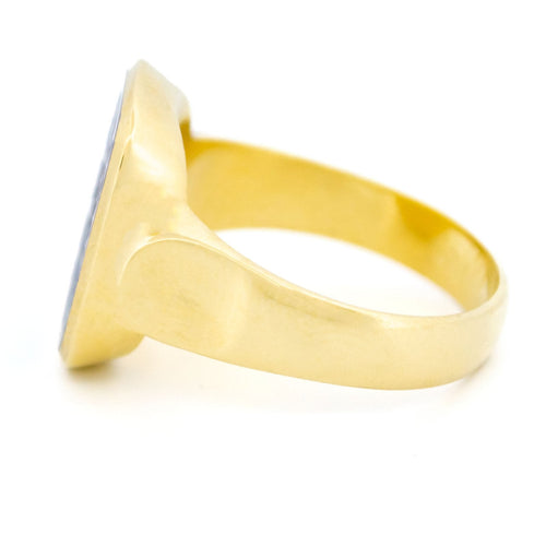 Bague 65.5 Chevalière armoriée - Bague en or jaune 14 carats et cornaline 58 Facettes 84EF1785073345599B2E6B4BC7956834