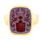 Bague 65.5 Chevalière armoriée - Bague en or jaune 14 carats et cornaline 58 Facettes 84EF1785073345599B2E6B4BC7956834