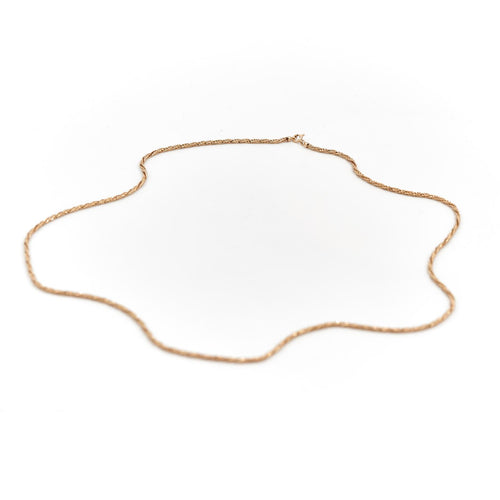 Collier Collier sautoir chaîne maille corde torsadée en or jaune 18 carats 58 Facettes 1641817CN