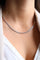 Collier Collier maille forçat en or blanc 18 carats 58 Facettes 1649198CN