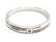 Bague 54 Bague demi-alliance en or blanc 18 carats et diamants 58 Facettes 1650248CN