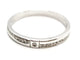 Bague 54 Bague demi-alliance en or blanc 18 carats et diamants 58 Facettes 1650248CN