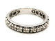 Bague 59 Alliance - Bague en or blanc 18 carats et diamants 58 Facettes 1653945CN