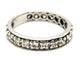 Bague 59 Alliance - Bague en or blanc 18 carats et diamants 58 Facettes 1653945CN