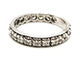 Bague 59 Alliance - Bague en or blanc 18 carats et diamants 58 Facettes 1653945CN