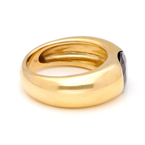 Bague 54 Bague gitane en or jaune 18 carats au grenat 58 Facettes 73358174AEDF443E82EE303873FD187A