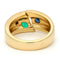 Bague 55 Bague gypsy en or jaune 18k avec diamants, saphir et émeraude 58 Facettes 3BB26FBE763F498AAF5F6762A0B029DA