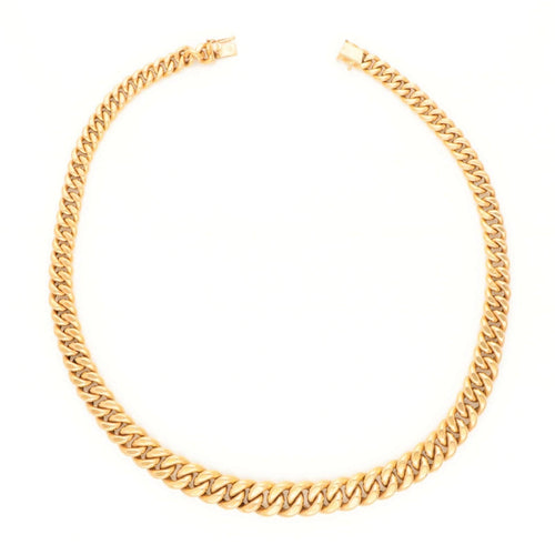 Collier Collier à maillons gourmette en or 18 carats 58 Facettes AB3736F1B2C8499F9186D5727DBF022A