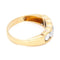 Bague 57.5 Bague rangée de diamants en or jaune 18 carats 58 Facettes 7306A6DCBECD41E4B7D608831D2D088E