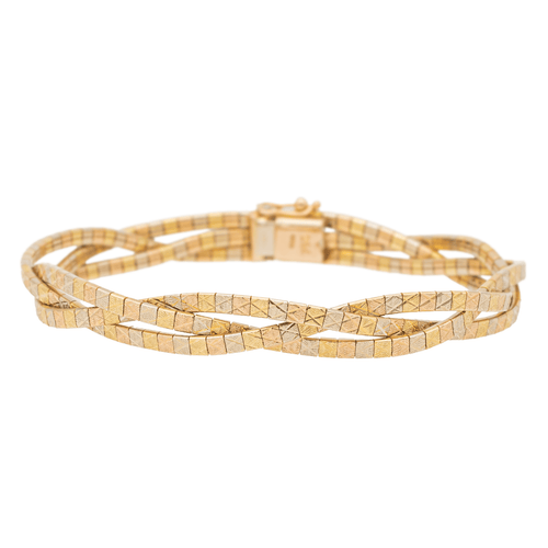 Bracelet Bracelet vintage trois ors 18 carats (750) 58 Facettes 1696343CN