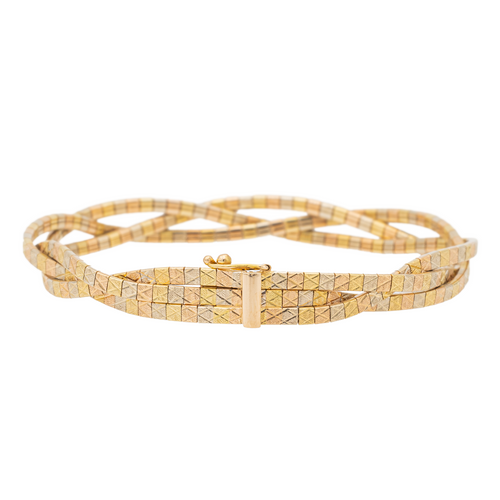 Bracelet Bracelet vintage trois ors 18 carats (750) 58 Facettes 1696343CN