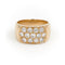 Bague 55 Bague pavée de diamants en or jaune 18 carats 58 Facettes 1696415CN
