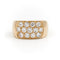 Bague 55 Bague pavée de diamants en or jaune 18 carats 58 Facettes 1696415CN
