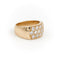 Bague 55 Bague pavée de diamants en or jaune 18 carats 58 Facettes 1696415CN