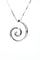 Collier Collier spirale - Pendentif en or blanc 18 kt et diamants 58 Facettes 16981