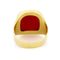 Bague 58 Bague chevalière en or jaune 14 carats et cornaline 58 Facettes 4FAA163A57624921BC293247880E71C5