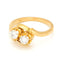 Bague 51 Bague Toi et Moi en or jaune 18 carats et diamants 58 Facettes 010788AB20E842AFA508003DE20DC709