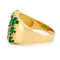 Bague 59.5 Bague Harem en or jaune 18 carats avec diamants et émeraudes 58 Facettes C3A0873746D6496299E553C4B70E4B58