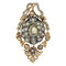 Pendentif Broche-pendentif victorienne en or rouge 18k, argent, diamants et perles 58 Facettes 17093-0243