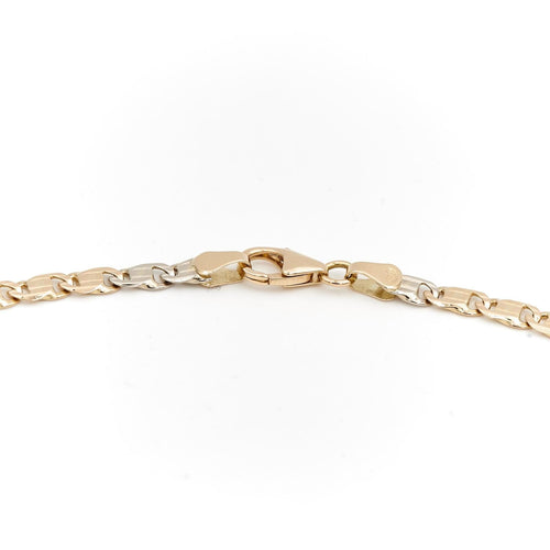 Collier Collier en or jaune et or blanc 18 carats 58 Facettes 1718051CN