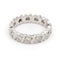 Bague 50 Alliance - Bague en or blanc 18 carats et diamants 58 Facettes 1718077CN