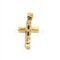 Stylized Cross Pendant - 18k two-tone gold pendant 58 Facettes 93483209