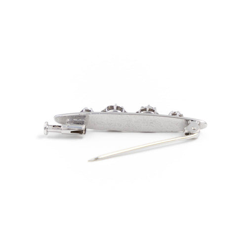 Broche Broche Art déco en or blanc 18 carats et diamants 58 Facettes 1720547CN
