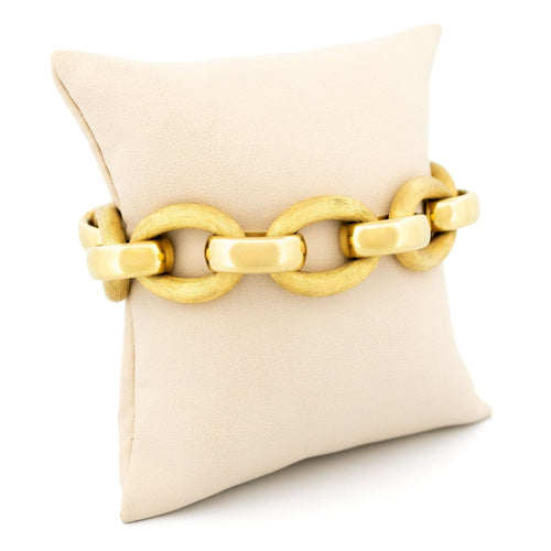 Bracelet Bracelet à maillons fantaisie en or jaune 14 carats 58 Facettes 10532CEC29B14A30A685219427BB8899