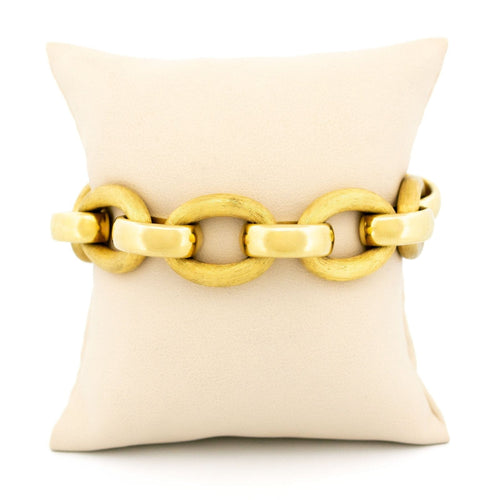 Bracelet Bracelet à maillons fantaisie en or jaune 14 carats 58 Facettes 10532CEC29B14A30A685219427BB8899